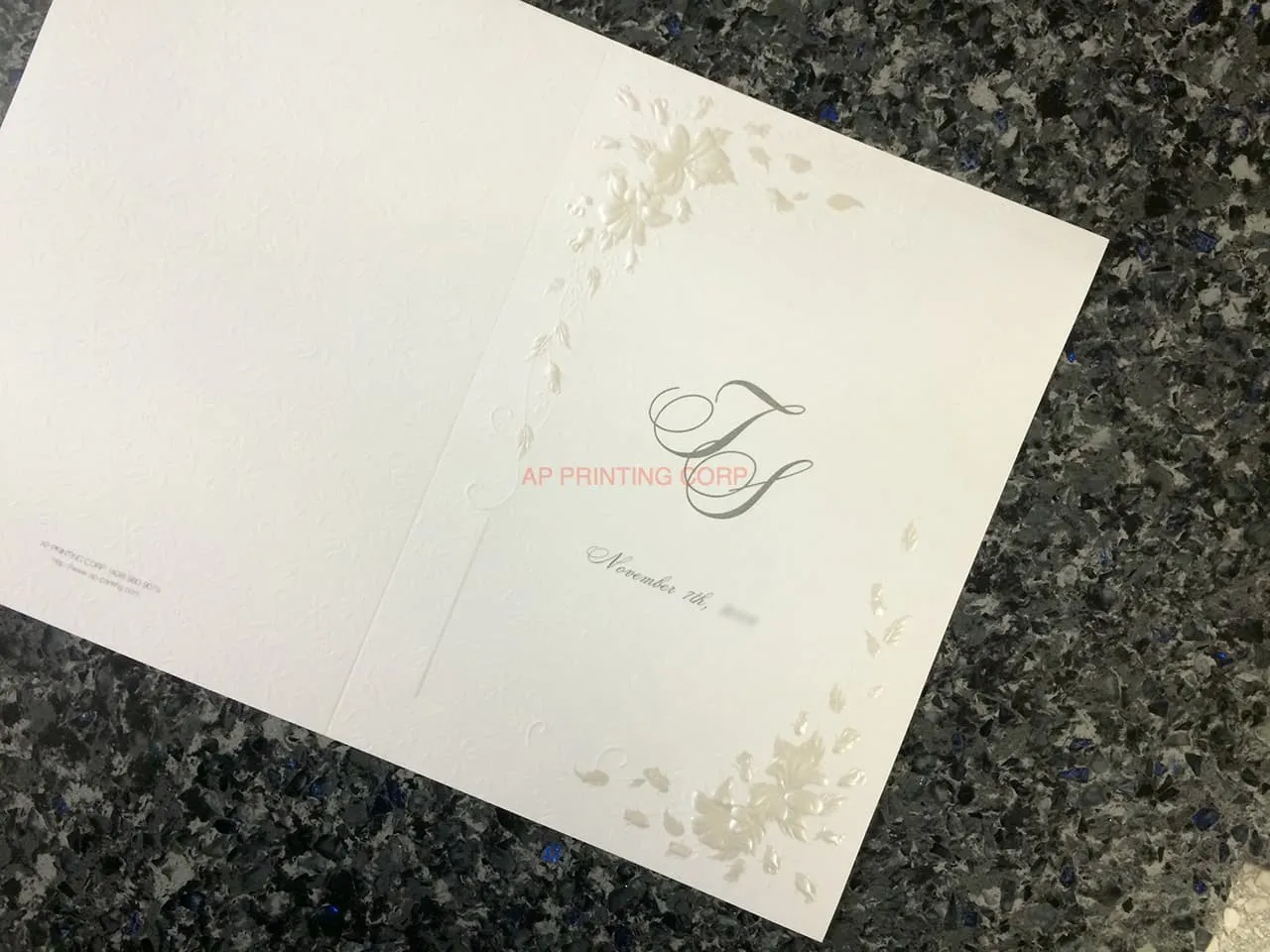 K9995 [I-10] Botanical Elegance Flowers Wedding Invitation