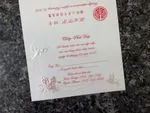 K970 [I-11] Ornate Love Birds & Doves Wedding Invitation