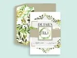 Green Leaves Diamond Elegant Wedding Invitations