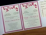 PAL-BL-57-MMM Crystal, Azalea, White Gold Pocket & Folder Invitation