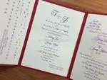 CTF-68-N-N Red, Natural Pocket & Folder Invitation