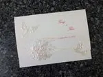K971 [I-11] Regal Whispers Birds & Doves Wedding Invitation