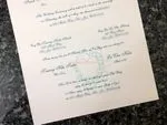 K976 [I-11] Dusk Delights Birds & Doves Wedding Invitation
