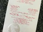 K625 [I-10] Whispering Skies Bride & Groom Wedding Invitation