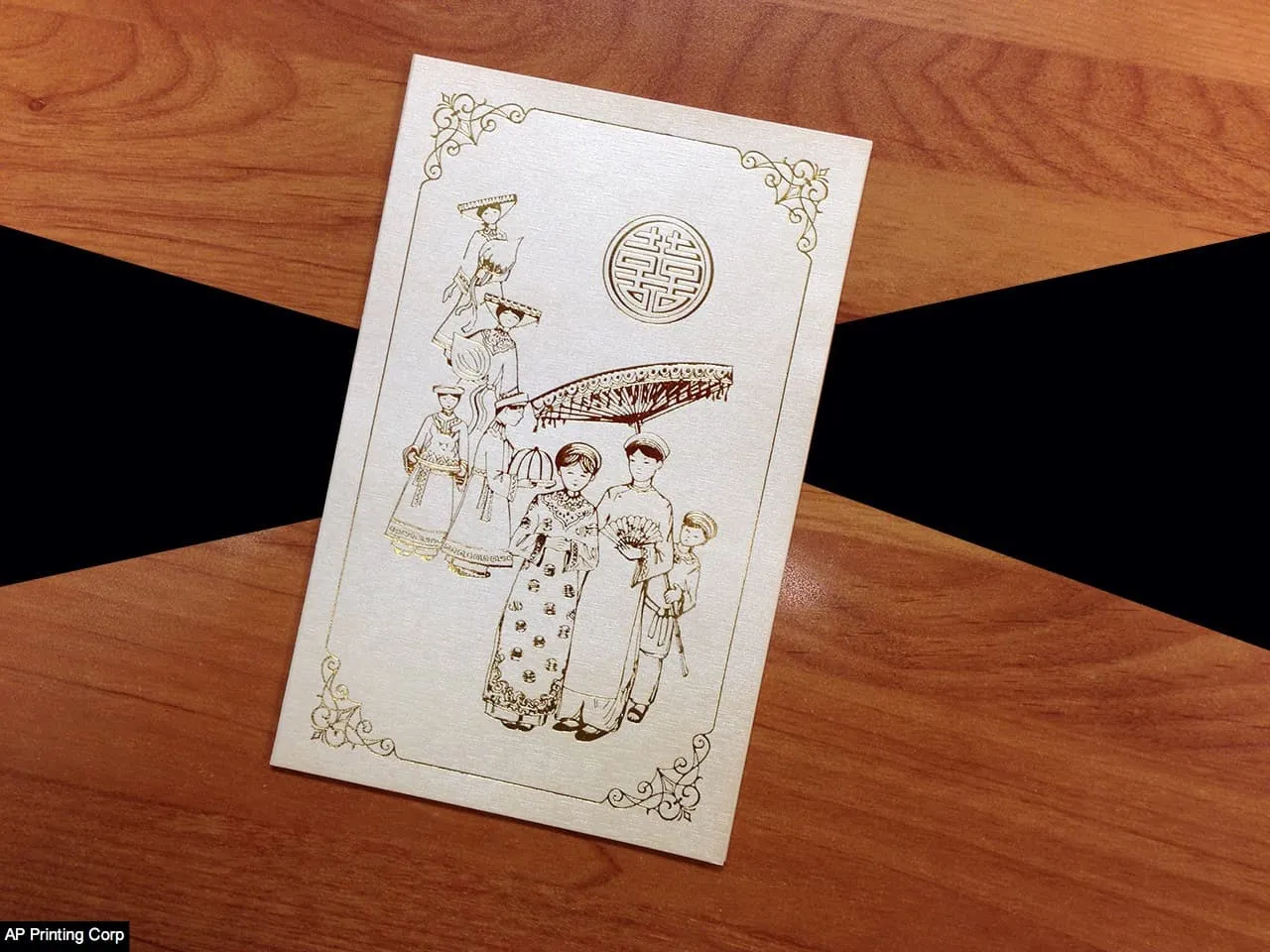 DR1-TV-V [V-L-02] Opulent Bliss Bride & Groom Wedding Invitation
