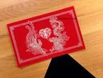 RP1-ND-S [V-L-03] Imperial Elegance Dragon & Phoenix Wedding Invitation