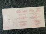 K4471 [I-10] Floral & Hearts Melody Wedding Invitation