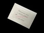 Harmonious Roses & Hearts Wedding Invitation