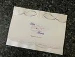K8358 [I-12] Lavender Love Flowers Wedding Invitation