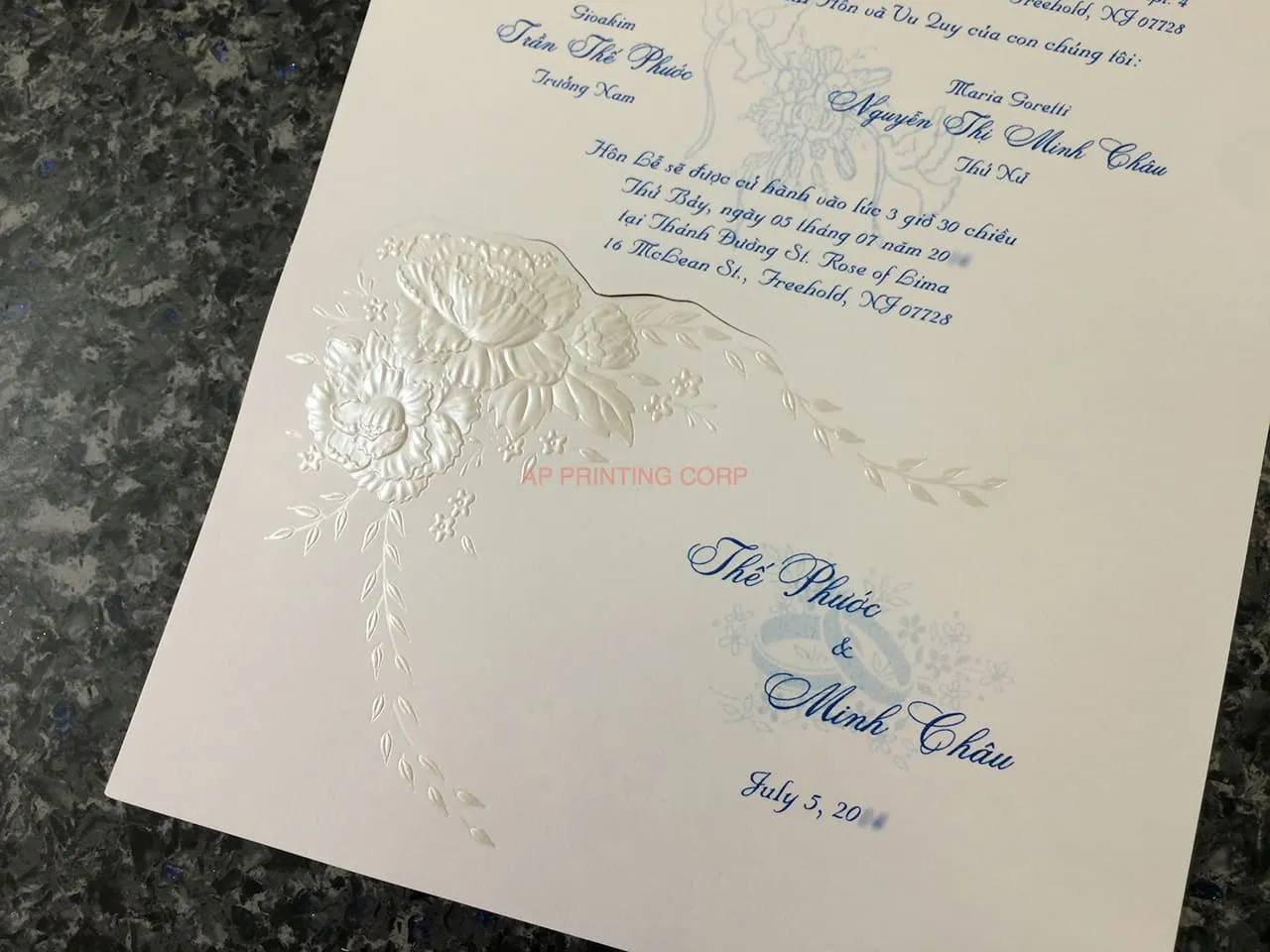 K8455 [I-11] Serenade of Flowers Wedding Invitation