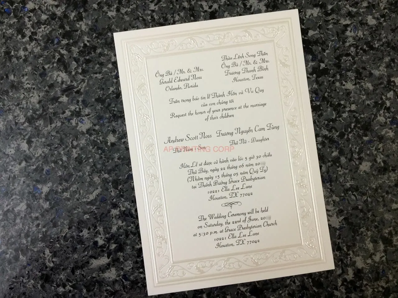 K9152 [I-11] Harmony in Bloom Flowers Wedding Invitation