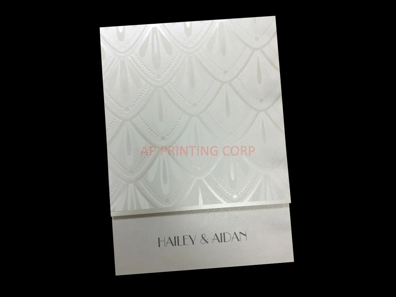 Deco Art [CC-55] Romantic Petal Cascade Flowers Wedding Invitation
