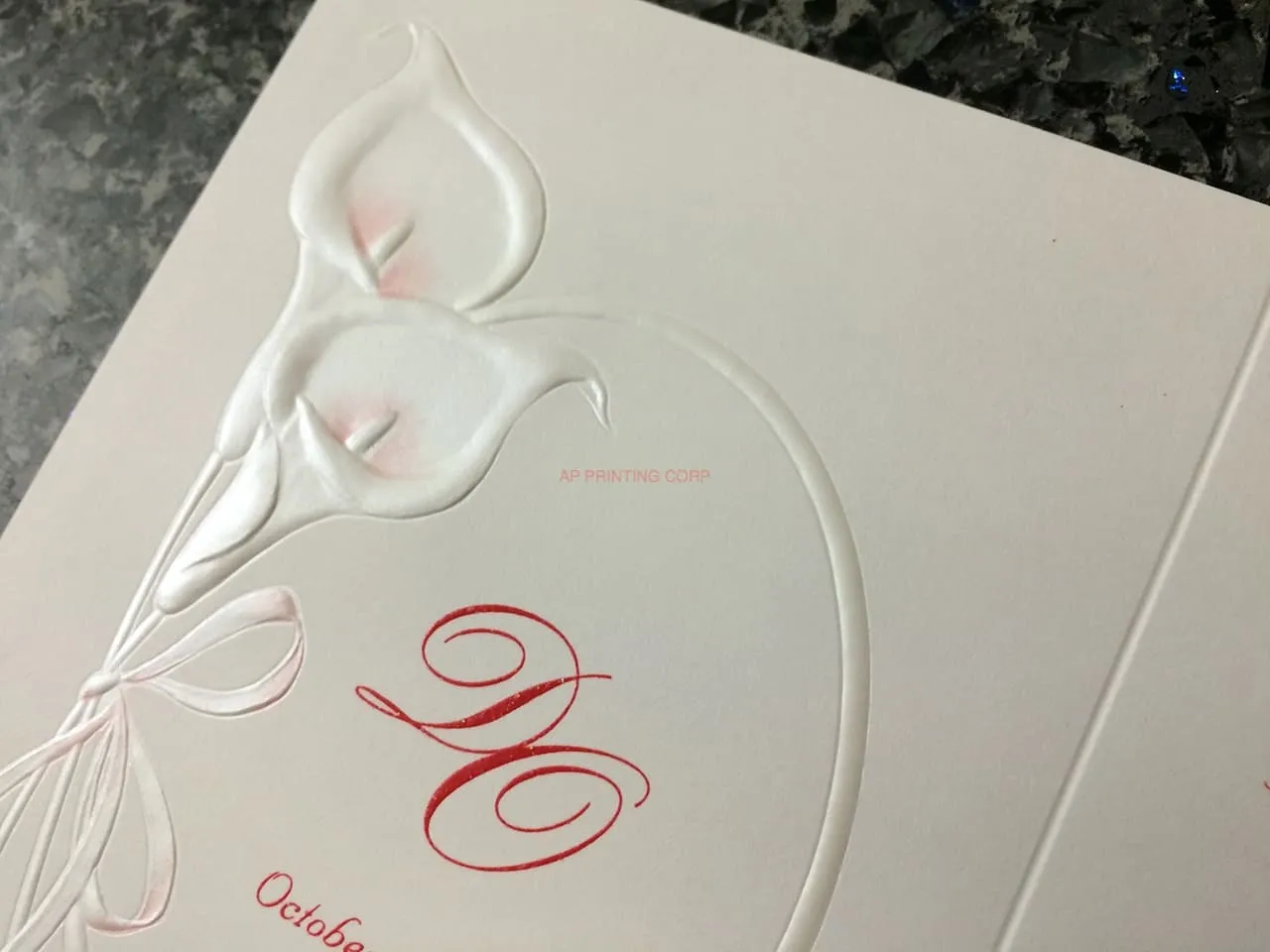 ART-08250 [I-10] Delicate Elegance Flowers Wedding Invitation