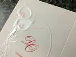 ART-08250 [I-10] Delicate Elegance Flowers Wedding Invitation