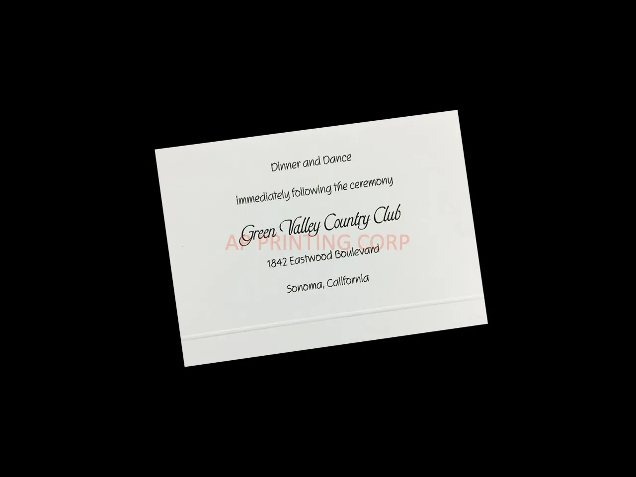 Paneled Heart [CC-35] Pocket & Folder Invitation
