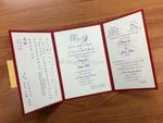 CTF-68-N-N Red, Natural Pocket & Folder Invitation