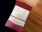 PAL-R-57-MMM-Band Azalea, Gold, Opal Pocket & Folder Invitation