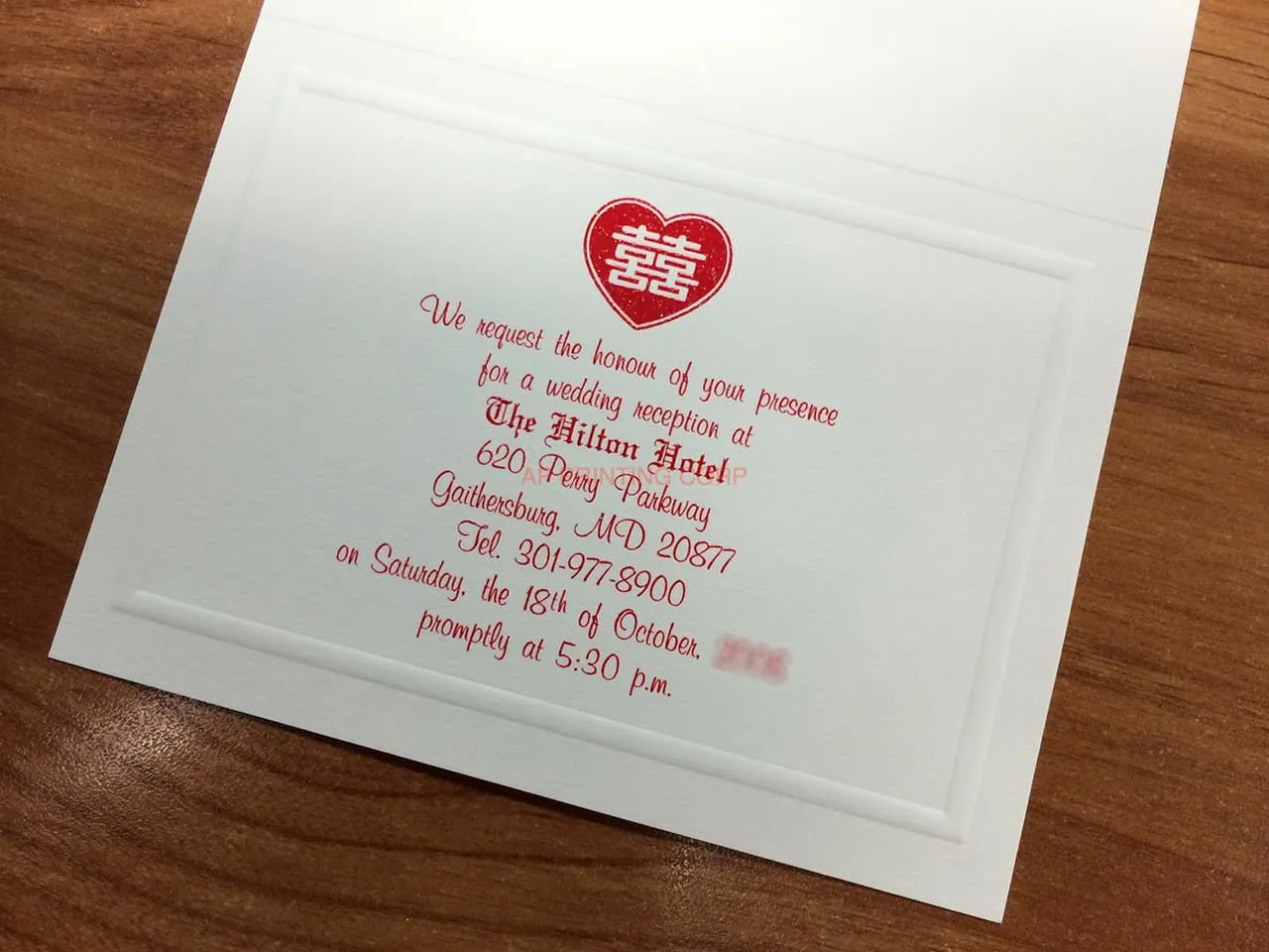 CHASE-SQ-SH-HEART [I-12] Pocket & Folder Invitation