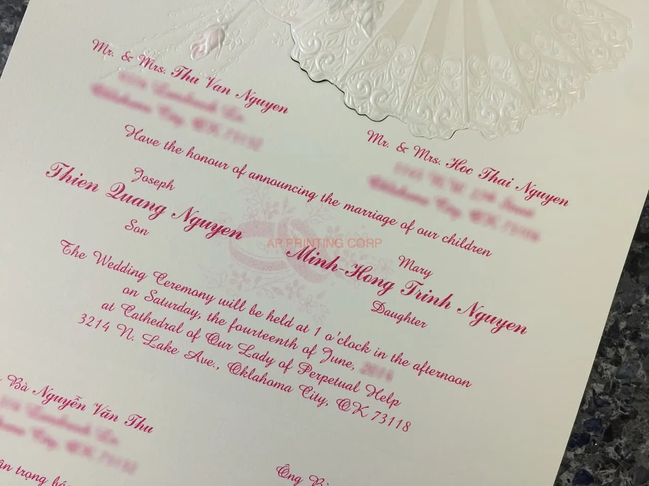 ART-84019 [I-10] Whispers of Nature Birds & Doves Wedding Invitation