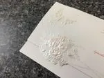 K971 [I-11] Regal Whispers Birds & Doves Wedding Invitation