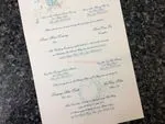 K976 [I-11] Dusk Delights Birds & Doves Wedding Invitation