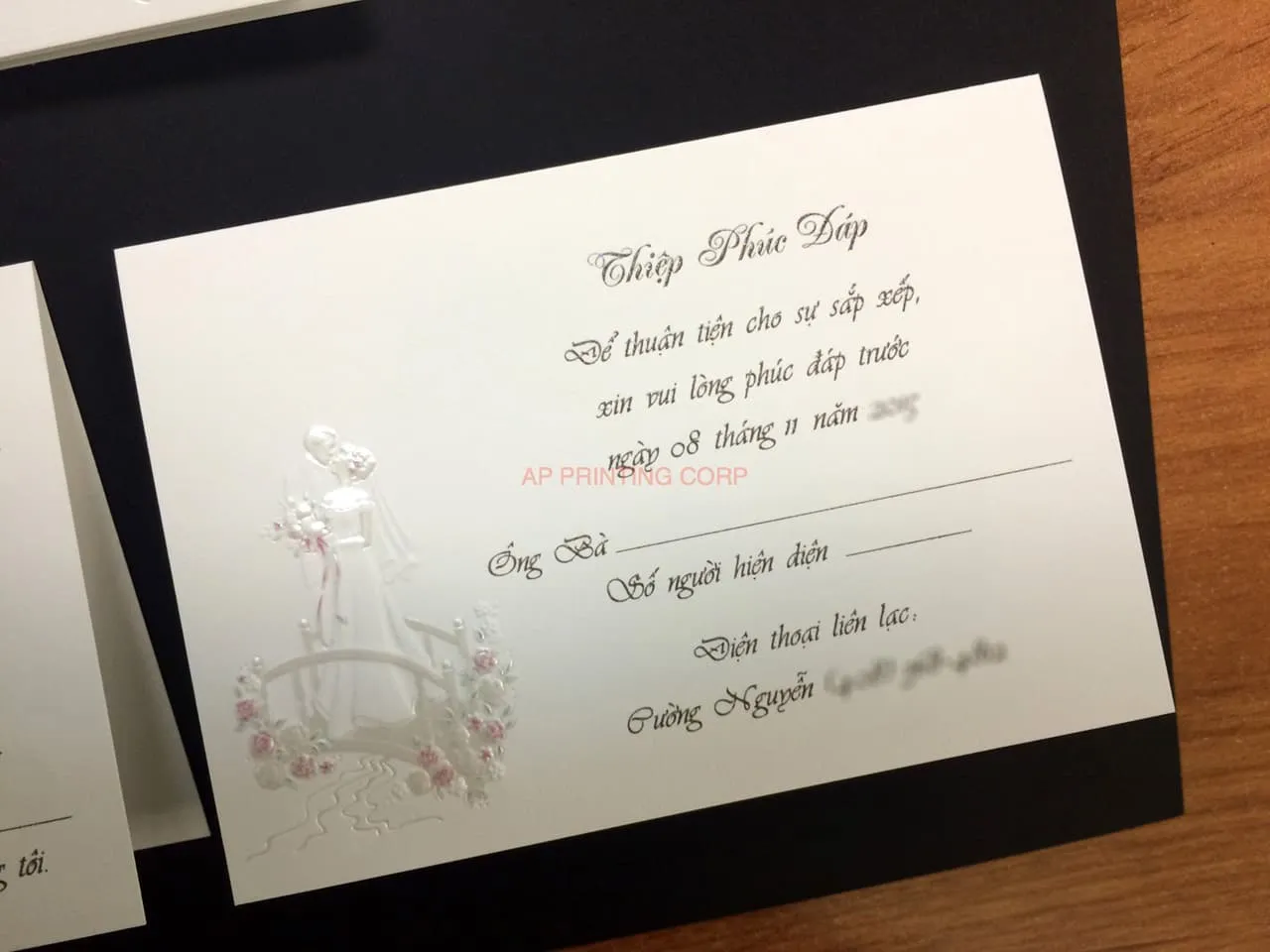 K8714 [I-11] Bridal Serenity Bride & Groom Wedding Invitation