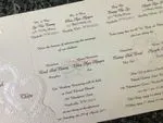K4451 [I-10] Subtle Romance Hearts Wedding Invitation
