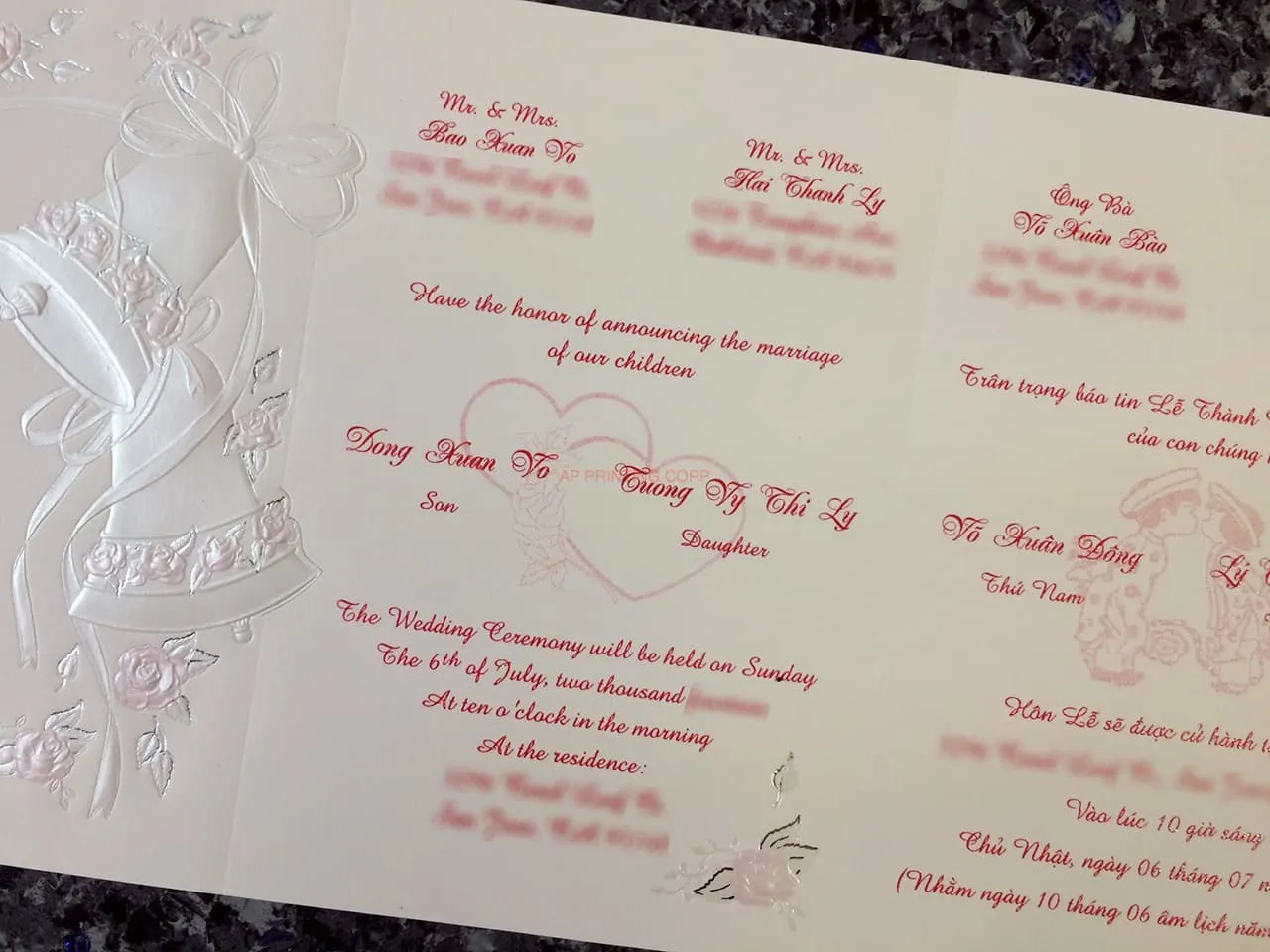 ART-44995 [I-11] Blossom Bells & Flowers Wedding Invitation