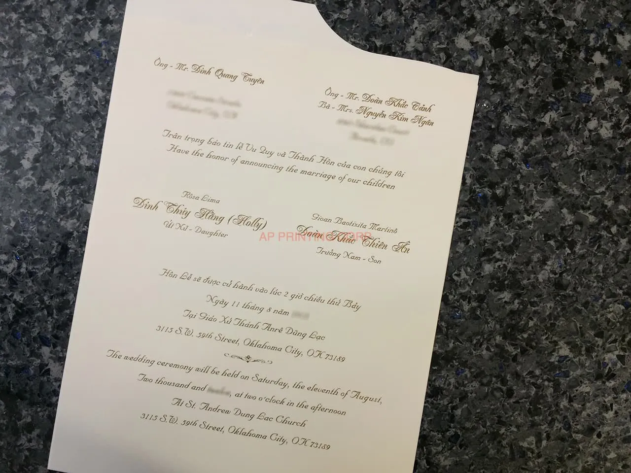 ART-41009 [I-11] Charming Bellflowers Wedding Invitation