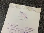 K8358 [I-12] Lavender Love Flowers Wedding Invitation