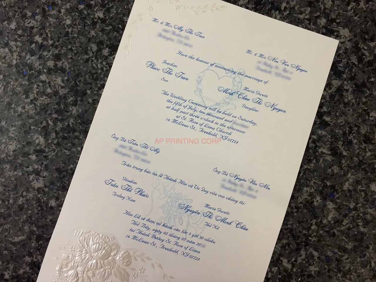 K8455 [I-11] Serenade of Flowers Wedding Invitation