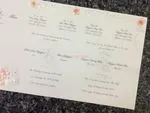K8631 [I-11] Blushing Blooms Flowers Wedding Invitation