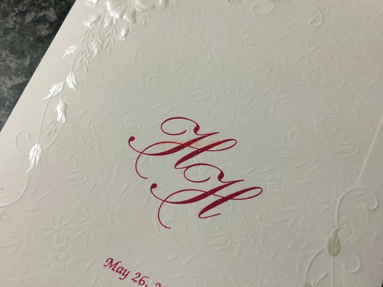 K9995 [I-10] Botanical Elegance Flowers Wedding Invitation