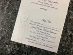 K8071 [I-10] Flowers Symphony Wedding Invitation