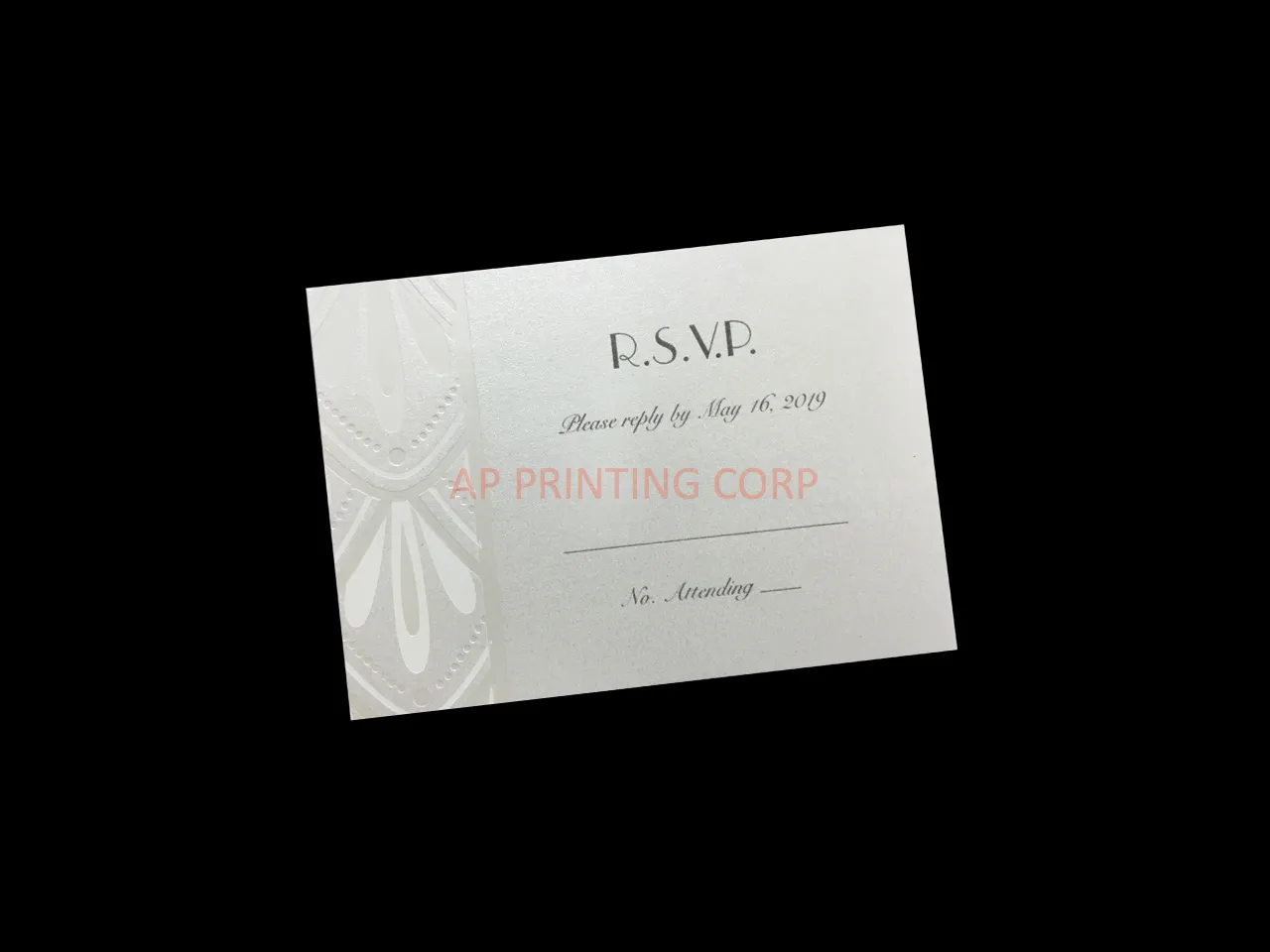 Deco Art [CC-55] Romantic Petal Cascade Flowers Wedding Invitation