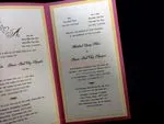 CTF-58-MMM Azalea, Gold, Quartz Pocket & Folder Invitation