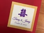 CTF-68-N-N Red, Natural Pocket & Folder Invitation