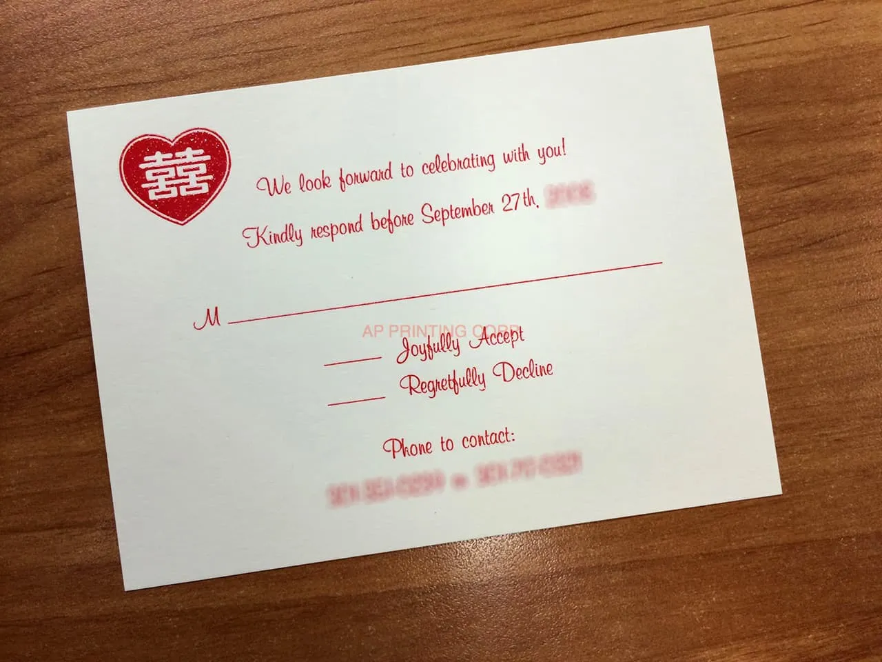 CHASE-SQ-SH-HEART [I-12] Pocket & Folder Invitation