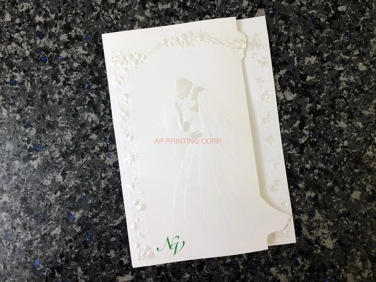 K8255 [I-10] Sophisticated Vows Bride & Groom Wedding Invitation