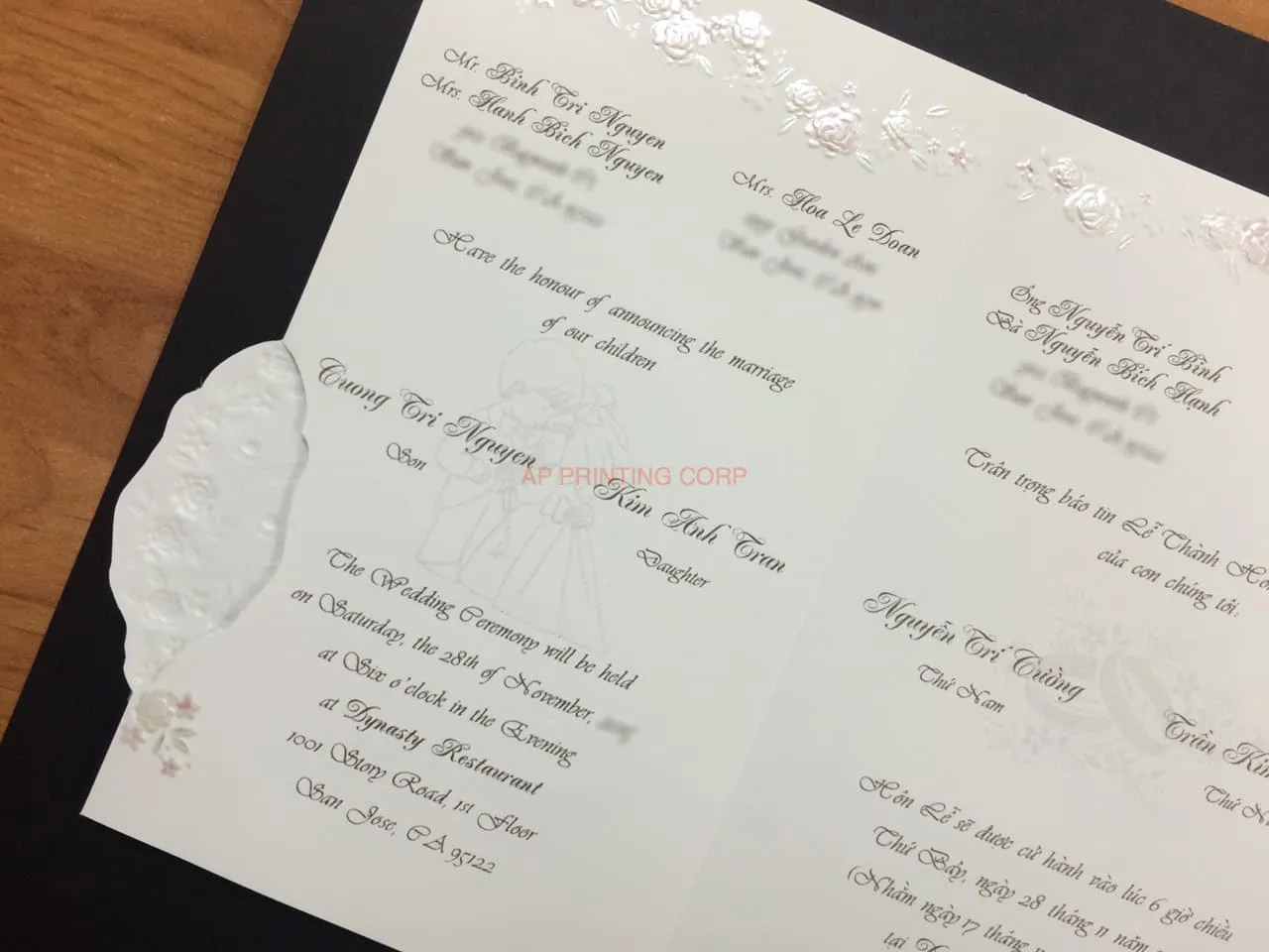 K8714 [I-11] Bridal Serenity Bride & Groom Wedding Invitation