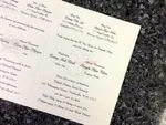 K4451 [I-10] Subtle Romance Hearts Wedding Invitation