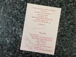 K4471 [I-10] Floral & Hearts Melody Wedding Invitation