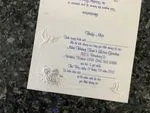 K6706 [I-10] Elegant Rose Hearts Wedding Invitation
