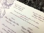 K8536 [I-11] Graceful Garden Flowers Wedding Invitation
