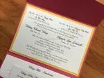 PAL-R-57-MMM-Band Azalea, Gold, Opal Pocket & Folder Invitation