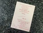 K447 [I-10] Gilded Affection Birds & Doves Wedding Invitation
