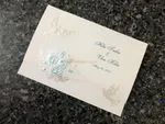 K976 [I-11] Dusk Delights Birds & Doves Wedding Invitation