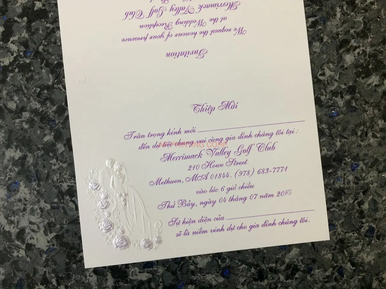 K3318 [I-11] Forever Together Bride & Groom Wedding Invitation
