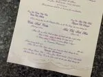 K8358 [I-12] Lavender Love Flowers Wedding Invitation