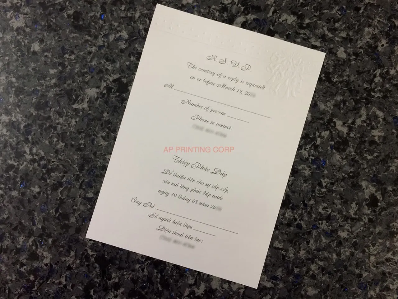 K8784 [I-11] Spring Harmony Flowers Wedding Invitation